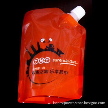 Spout Pouch with Bottom Gusset, Customized Printings, Designs and Sizes are Accepted